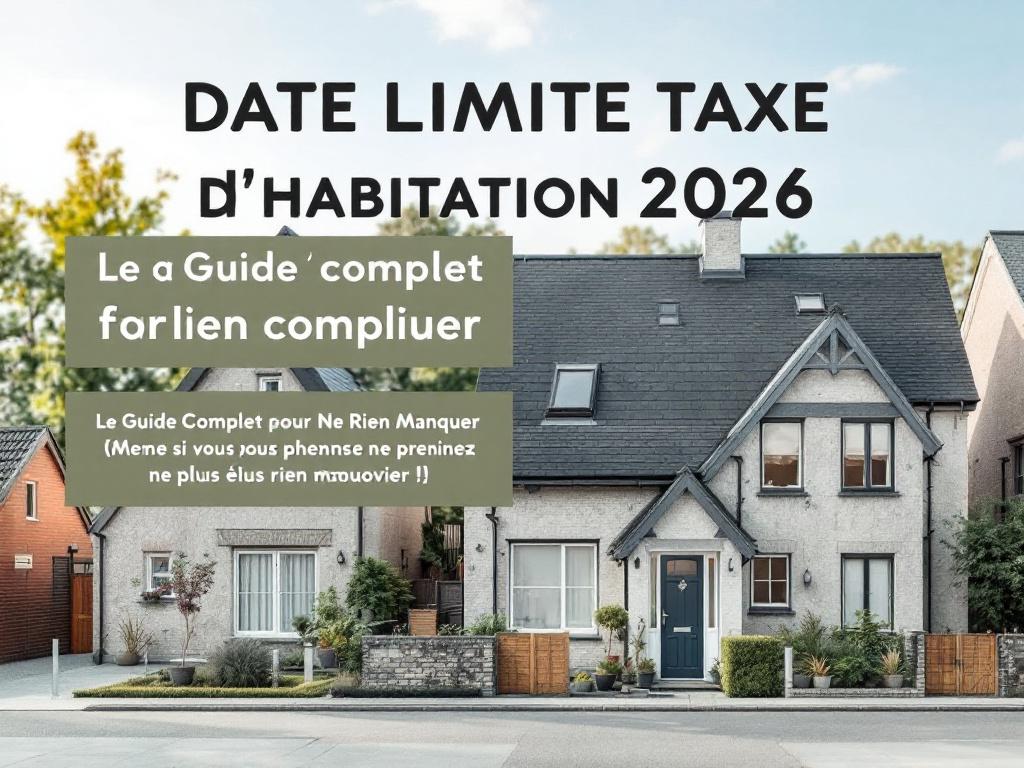 Date Limite Taxe d'Habitation 2026 : Le Guide Complet pour Ne Rien Manquer (Même si vous pensez ne plus rien devoir !)