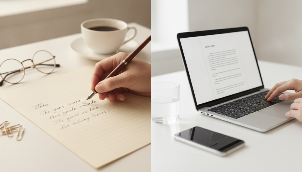 découvrez si votre lettre de motivation doit être manuscrite ou tapée à l'ordinateur, et apprenez les conseils pour faire le meilleur choix selon le contexte professionnel.